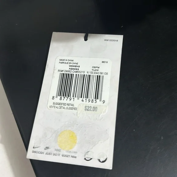 Nike Braided Headband Braidedβ Black/White Womens One Size NWT - Picture 4 of 4